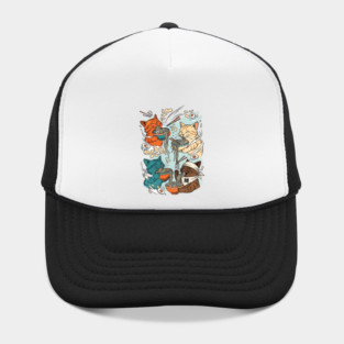 Incurable Ramen Addicts Noodle Cats Hat