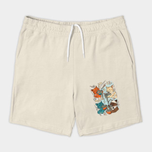 Incurable Ramen Addicts Noodle Cats Shorts