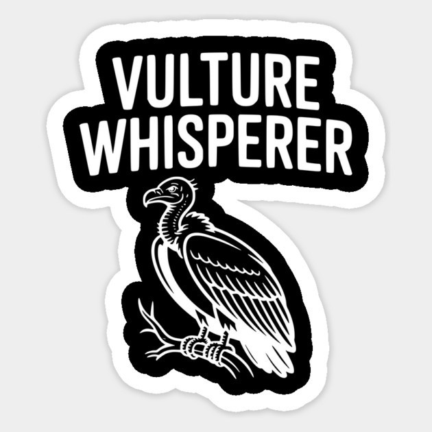 Vulture Whisperer Sticker by Frank Ring