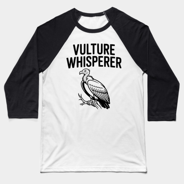 Vulture Whisperer Baseball T-Shirt by Frank Ring