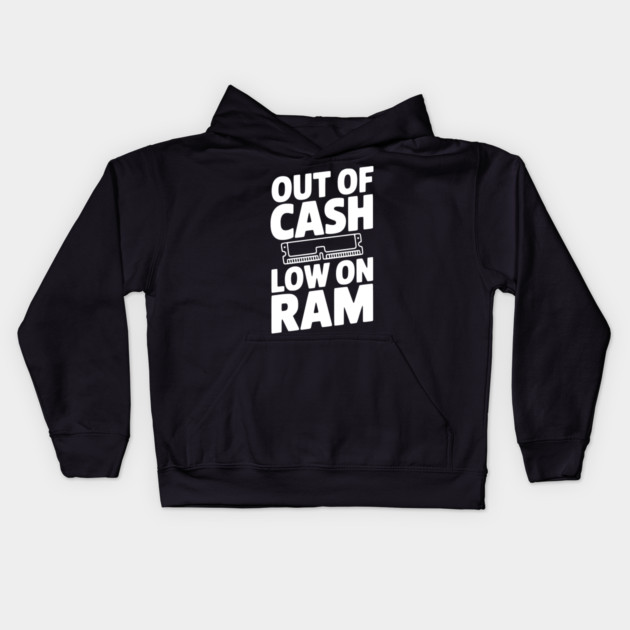 Out of Cash Low on RAM Kids Hoodie by Frank Ring