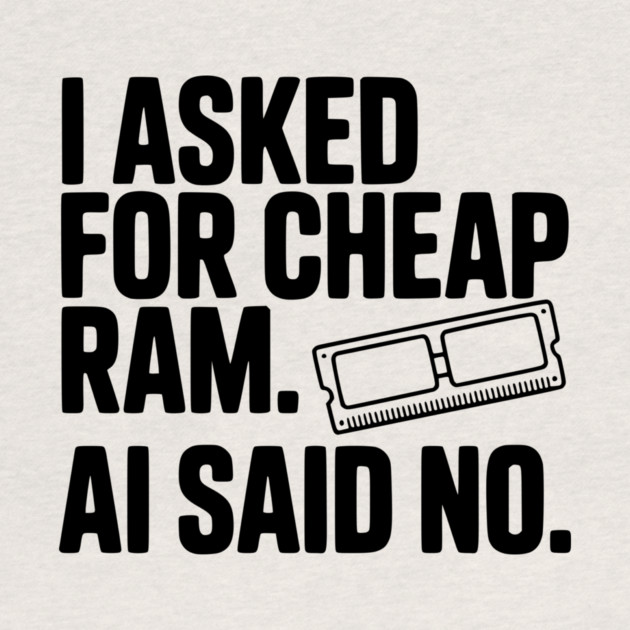 I Asked for Cheap RAM. AI Said No. by Frank Ring