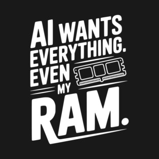 AI Wants Everything. Even my RAM. T-Shirt