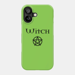 Witch with Pentacle Wiccan Pagan Cheeky Witch® Phone Case