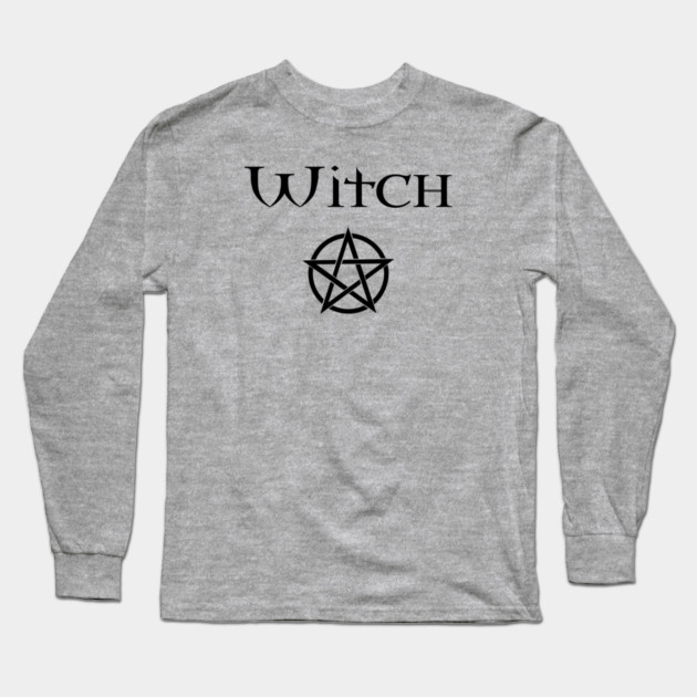 Witch with Pentacle Wiccan Pagan Cheeky Witch® Long Sleeve T-Shirt by Cheeky Witch