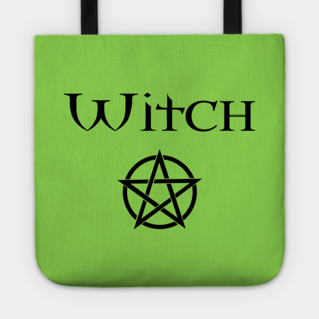 Witch with Pentacle Wiccan Pagan Cheeky Witch® Tote by Cheeky Witch