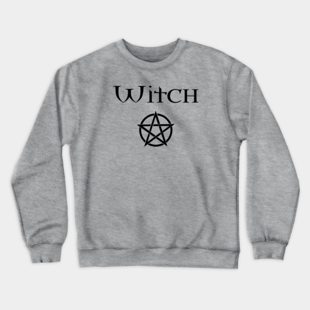 Witch with Pentacle Wiccan Pagan Cheeky Witch® Crewneck Sweatshirt by Cheeky Witch