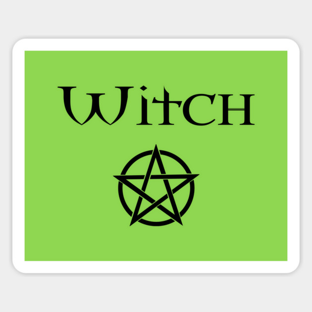 Witch with Pentacle Wiccan Pagan Cheeky Witch® Sticker by Cheeky Witch