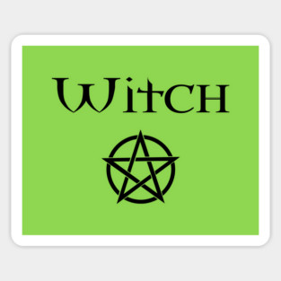 Witch with Pentacle Wiccan Pagan Cheeky Witch® Magnet