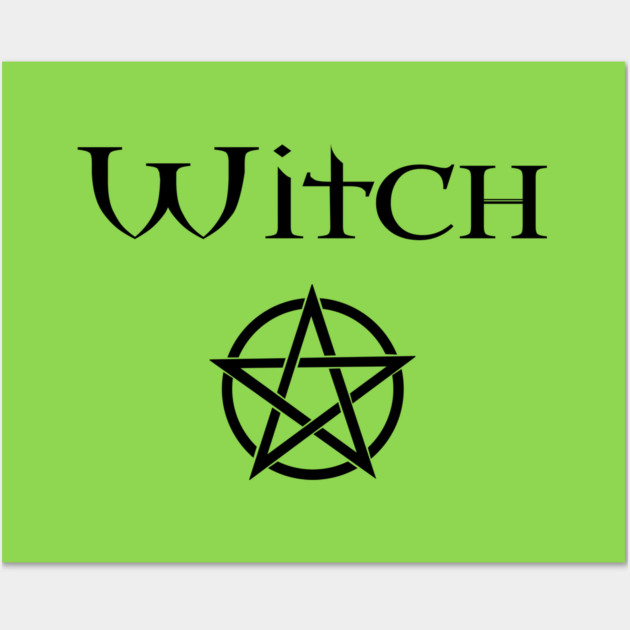 Witch with Pentacle Wiccan Pagan Cheeky Witch® Wall Art by Cheeky Witch