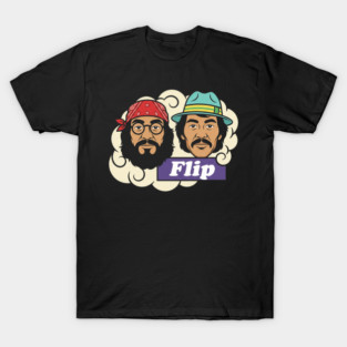 Cheech & Chong Flip Retro Cartoon T-Shirt