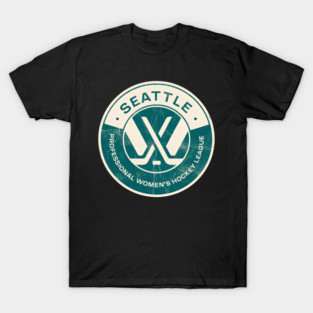 Distressed PWHL Seattle Torrent Women’s Hockey Rising Wave T-Shirt