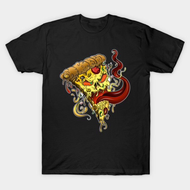 Evil Pizza T-Shirt by Zachary's Store 3