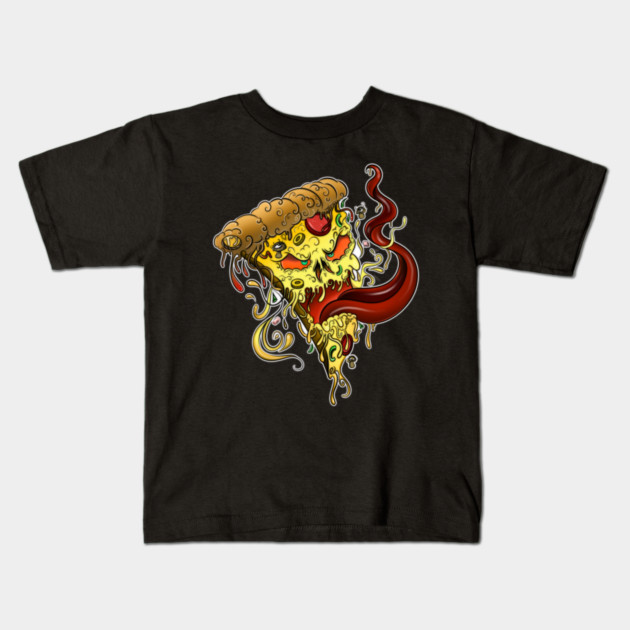 Evil Pizza Kids T-Shirt by Zachary's Store 3