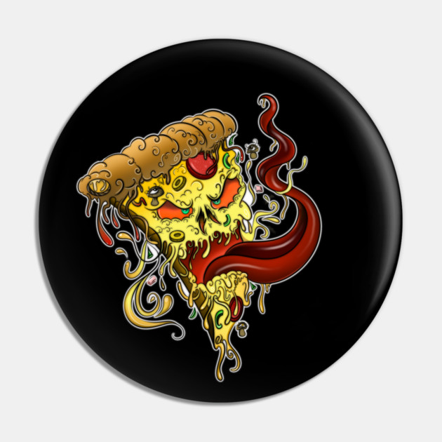 Evil Pizza Pin by Zachary's Store 3