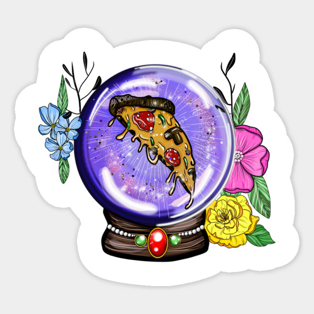 Pizza Palantir Sticker by Zachary's Store 3