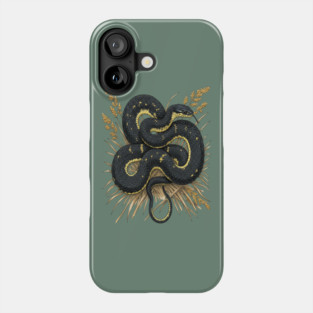Speckled Kingsnake in Wheat Grasses Phone Case