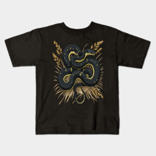 Speckled Kingsnake in Wheat Grasses Kids T-Shirt