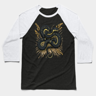 Speckled Kingsnake in Wheat Grasses Baseball T-Shirt