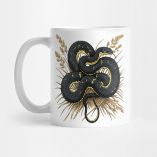 Speckled Kingsnake in Wheat Grasses Mug