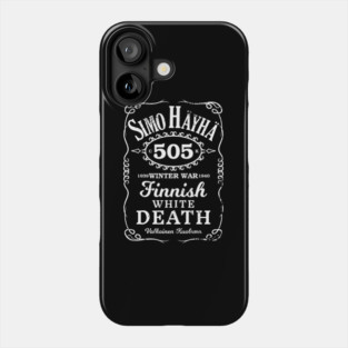 Simo Hayha Finnish Finland Suomi Sisu Whiskey Label Phone Case