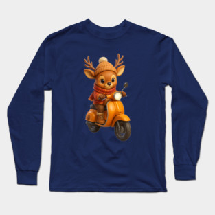 Scootin’ Through the Snow Long Sleeve T-Shirt