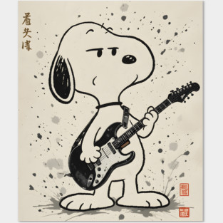 Rock Snoopy Posters and Art