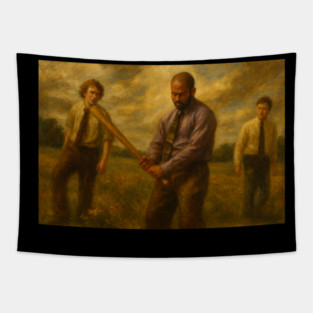 3 Guys in ties Tapestry