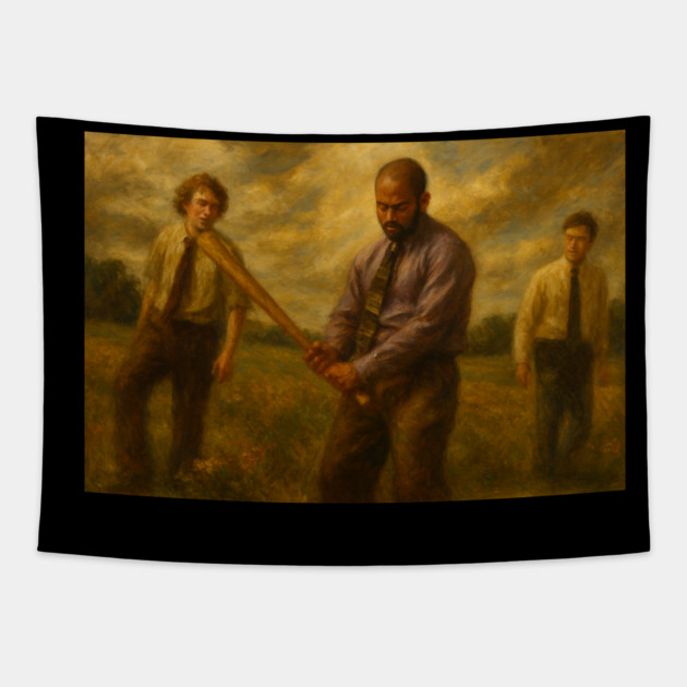 3 Guys in ties Tapestry by Low Life Shirts