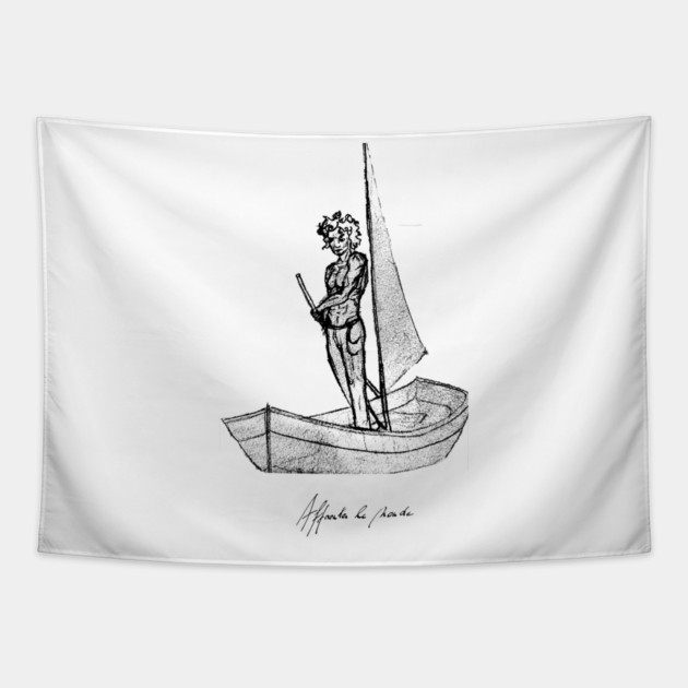 Title Affronter Le Monde Merch DropMermaid Tapestry by Art4Music