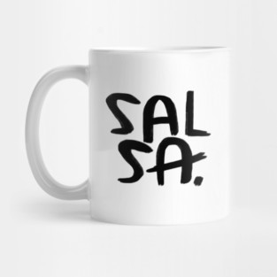 Salsa, handlettering for salsa dancer Mug