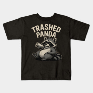 Trashed Panda Meme – Drunk Raccoon Kids T-Shirt