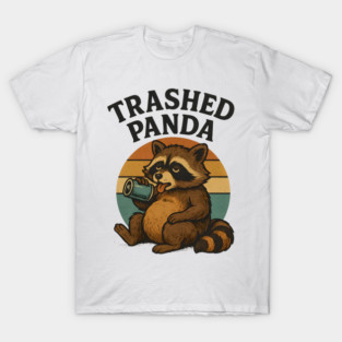 Trashed Pand – Drunk Raccoon Tetro T-Shirt