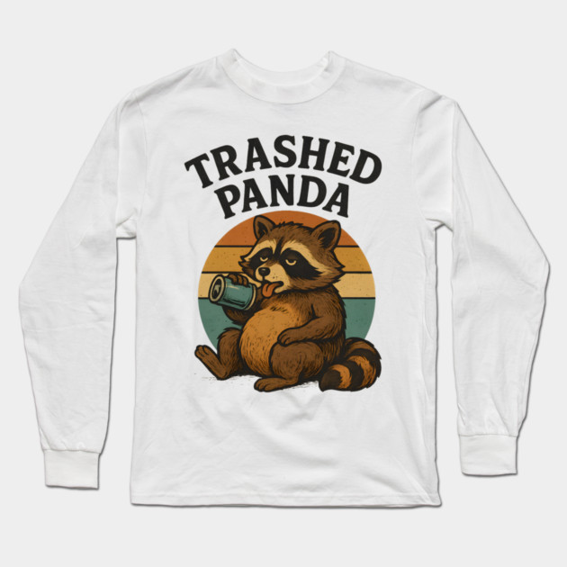 Trashed Pand – Drunk Raccoon Tetro Long Sleeve T-Shirt by ArtistTee ⭐⭐⭐⭐⭐