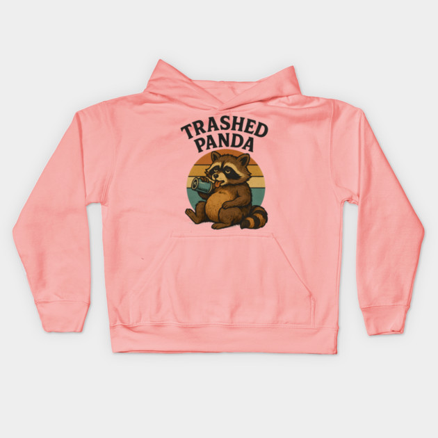 Trashed Pand – Drunk Raccoon Tetro Kids Hoodie by ArtistTee ⭐⭐⭐⭐⭐