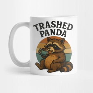 Trashed Pand – Drunk Raccoon Tetro Mug