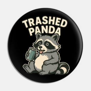 Trashed Panda Mem Pin