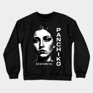 Panchiko Deathmetal Woman Portrait Crewneck Sweatshirt