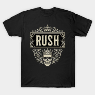 RUSH Skull Crown Ornate T-Shirt