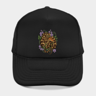 Sri Lankan Python Botanical Illustration Hat