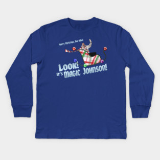 Pee-Wee's Christmas Special: It's Magic Johnson! Kids Long Sleeve T-Shirt