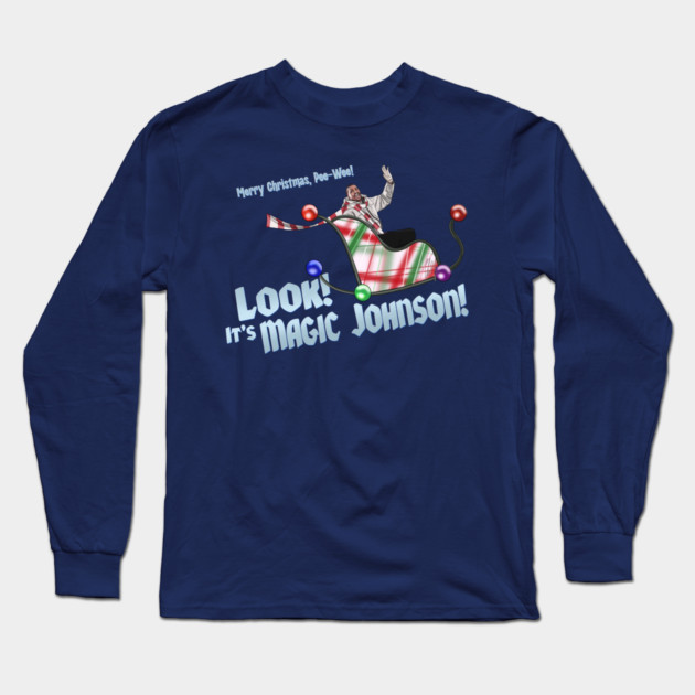 Pee-Wee's Christmas Special: It's Magic Johnson! Long Sleeve T-Shirt by 51Deesigns