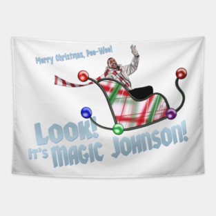 Pee-Wee's Christmas Special: It's Magic Johnson! Tapestry