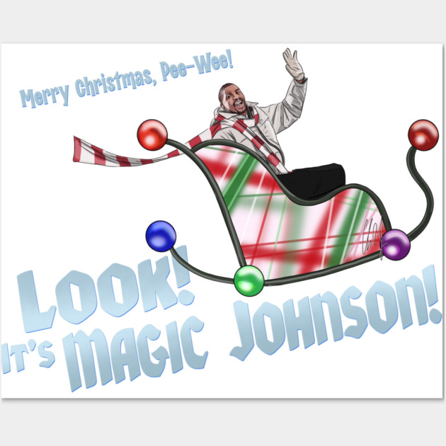 Pee-Wee's Christmas Special: It's Magic Johnson! Wall Art by 51Deesigns