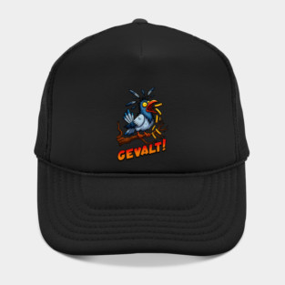 Gevalt - Funny Yiddish Pigeon Scream – Jewish Humor Cartoon Hat