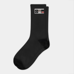 Vintage Game Controller Joystick Video Gamer 8Bit Socks