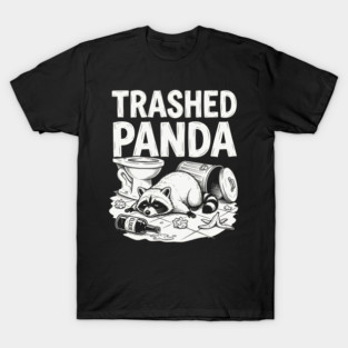 Trashed Panda Drunk Racoon T-Shirt
