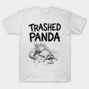 Trashed Panda Drunk Racoon T-Shirt