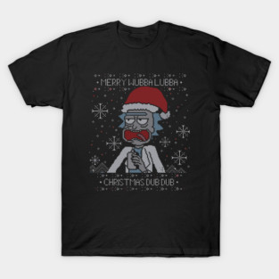 Crazy Scientist Christmas Sweater | Dub Dub Holiday Parody T-Shirt