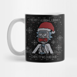 Crazy Scientist Christmas Sweater | Dub Dub Holiday Parody Mug